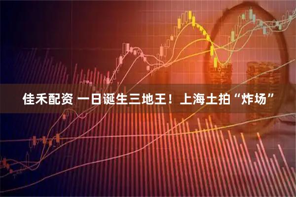 佳禾配资 一日诞生三地王！上海土拍“炸场”